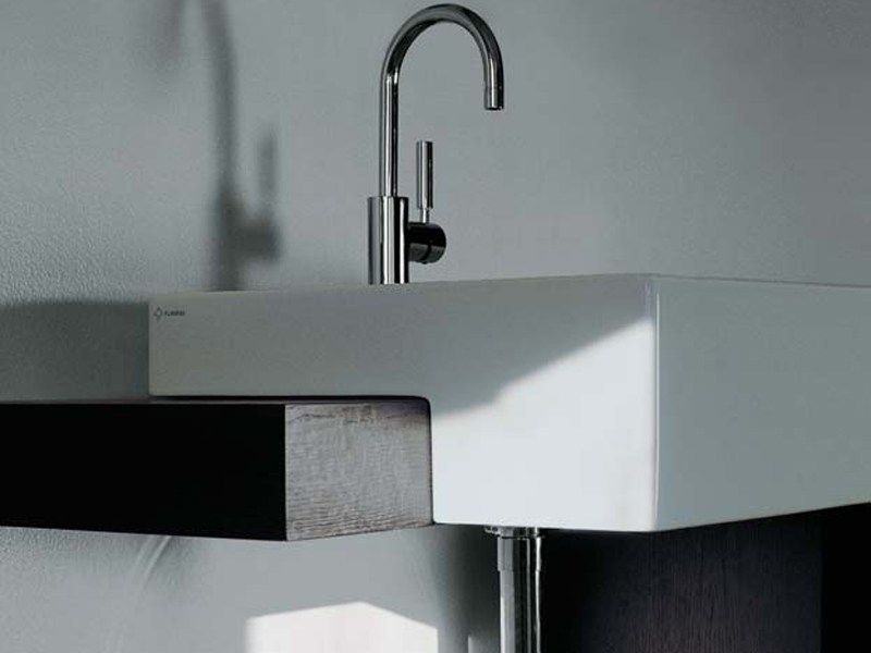 Novatto Lavello Bagno In Ceramica Bianca Ovale Con Troppopieno – BIANCO UOVO