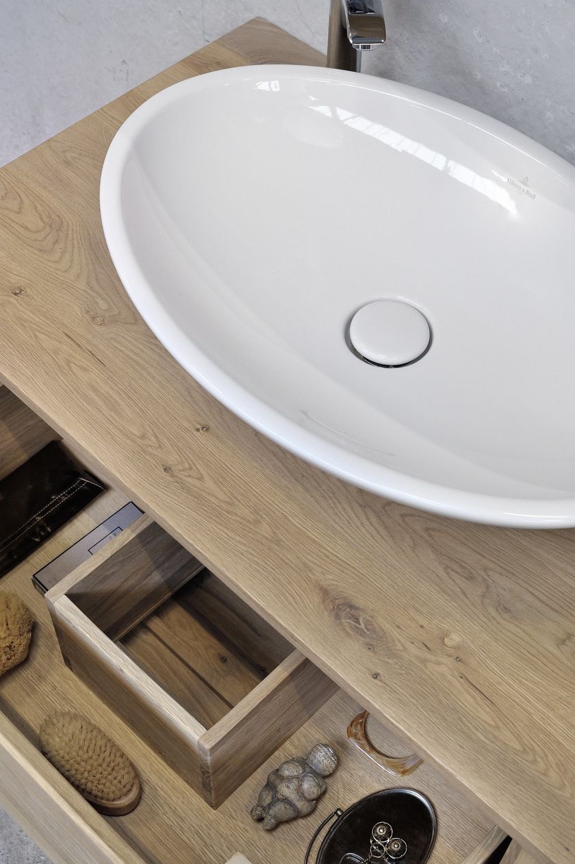 OAK SHADOW Single vanity unit By Ethnicraft