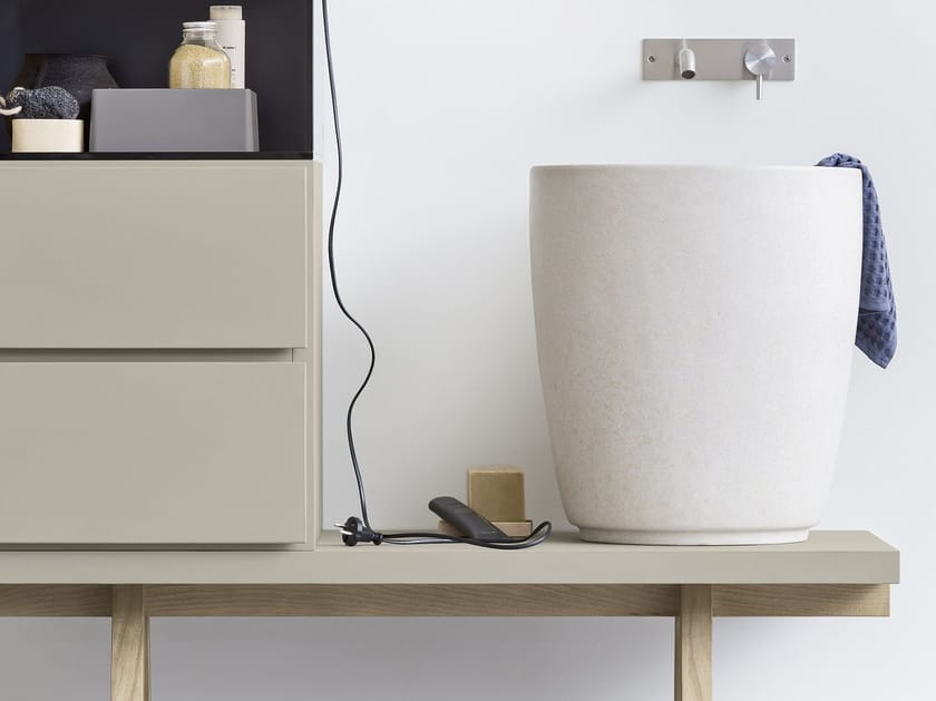 JAPAN by Rexa - Lavabo in Cocciopesto in appoggio - 5