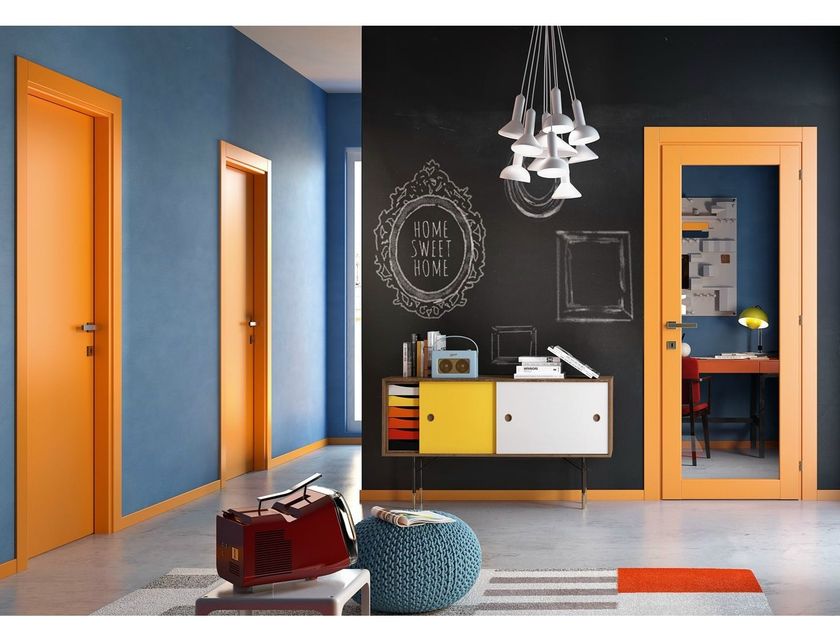 Hinged lacquered door PIANIA 1L By GIDEA