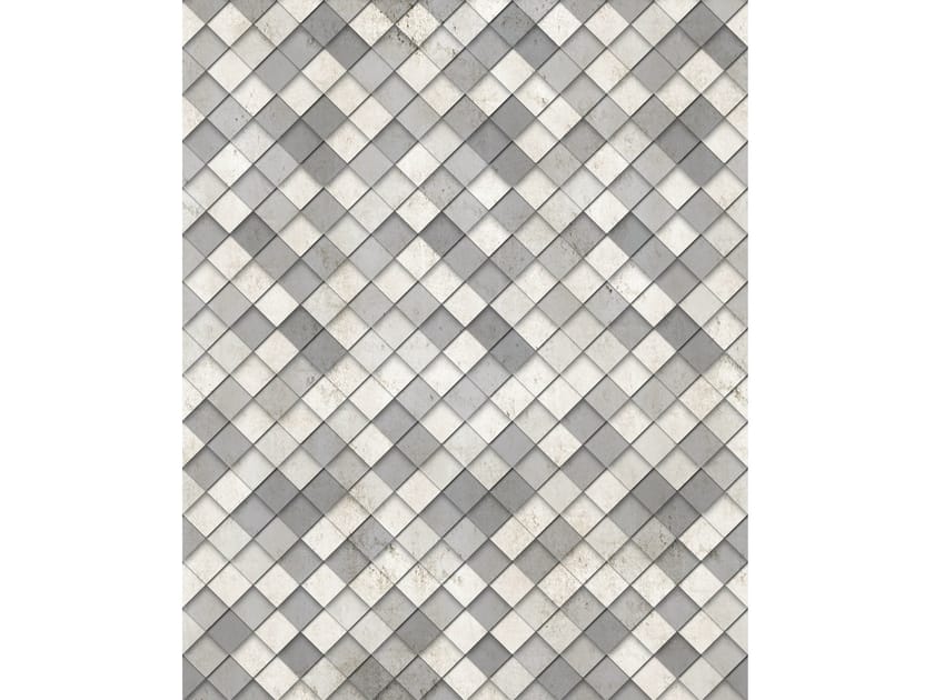 Geometric outdoor wallpaper OPUS RETICOLATUM By Wall&decò design BPM Studio