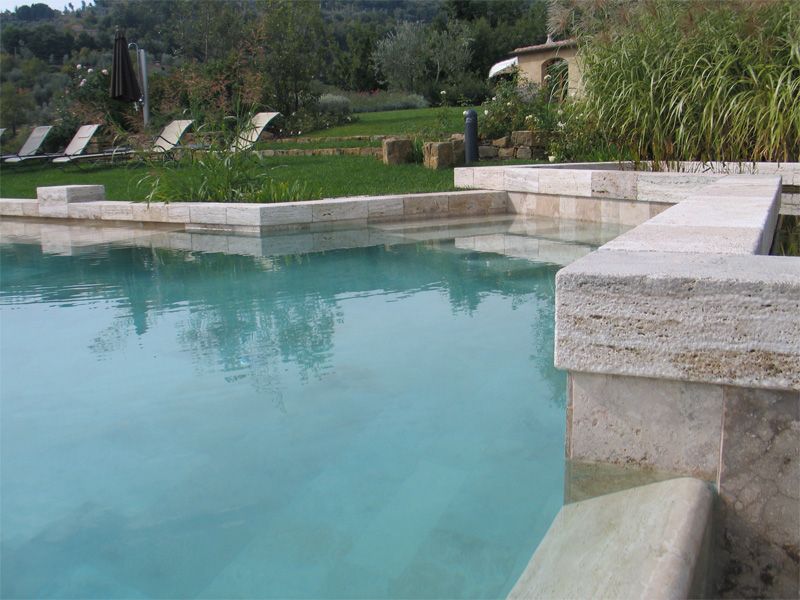Piscina interrata a sfioro in cemento Piscina interrata - INDALO ...