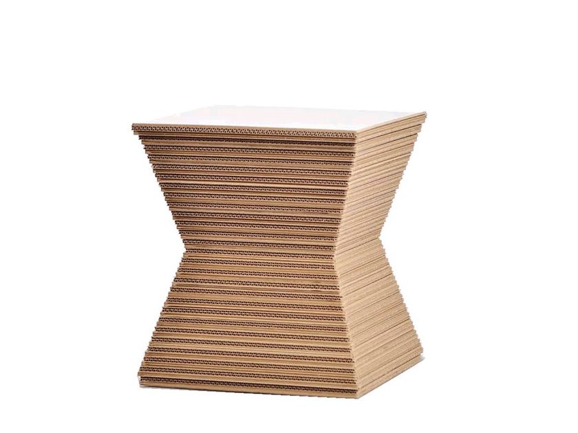 Kraft paper stool PEPPER By Staygreen design Robertopamio + partners