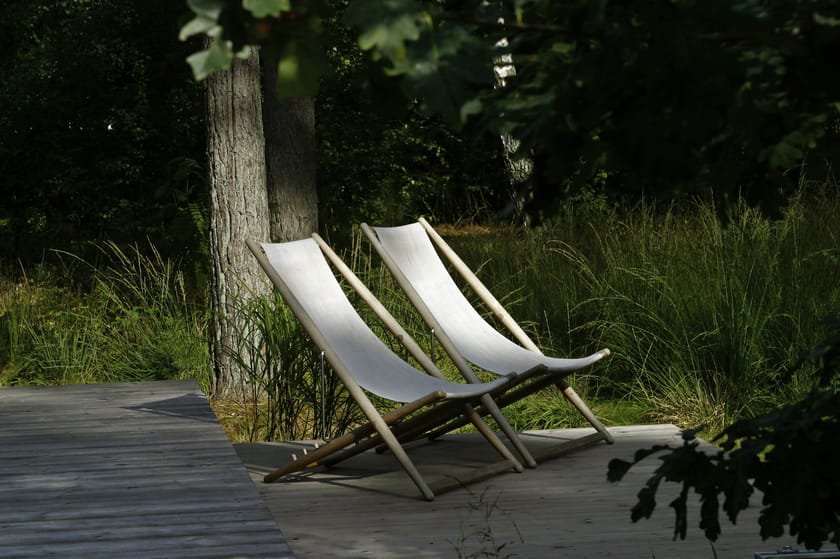 Recliner deck chair H55 By Skargaarden design Björn Hultén