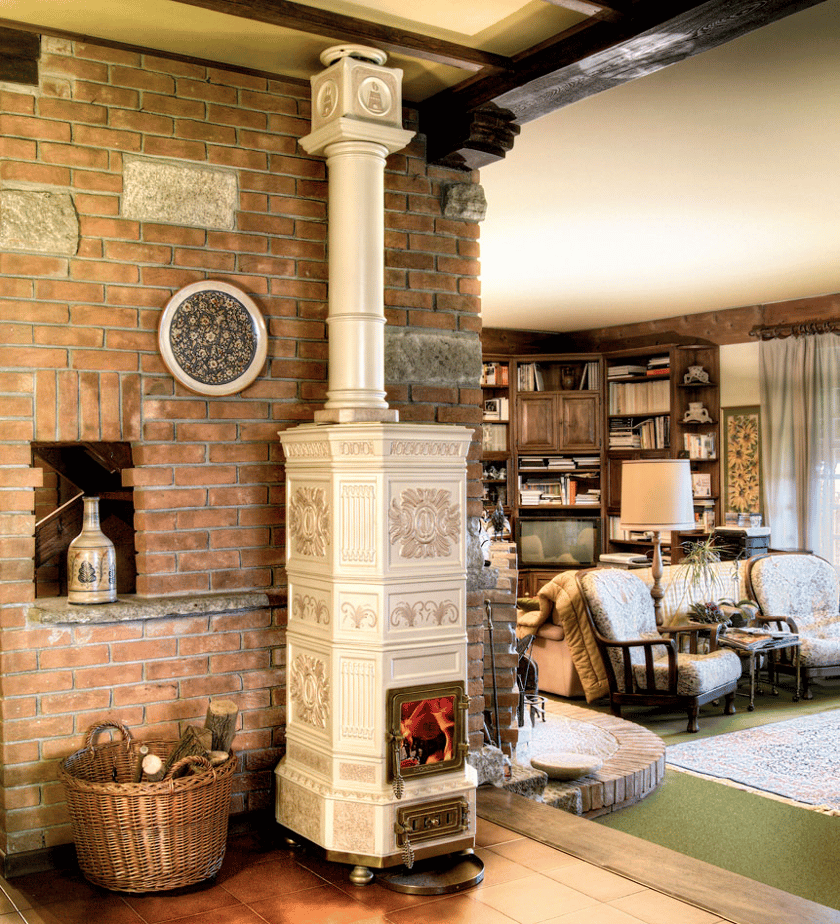 OTTAGONA by LA CASTELLAMONTE - Stufa a legna in ceramica - 9