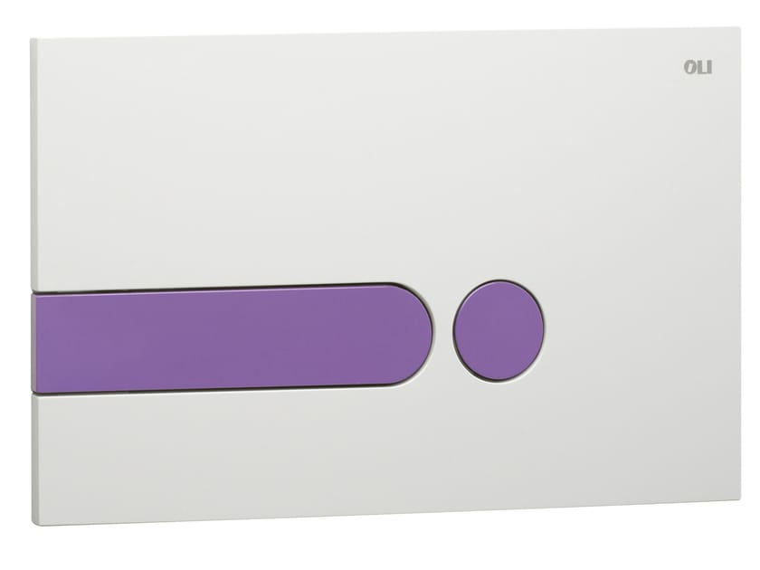 iPLATE VIOLA by OLI - Placca di comando per wc in ABS - 3