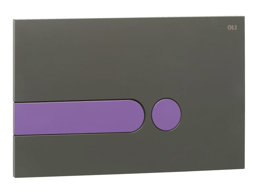 iPLATE ANTRACITE by OLI - Placca di comando per wc in ABS - 2