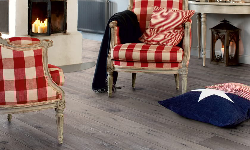 Laminate flooring with wood effect RECLAIMED GREY OAK By Pergo