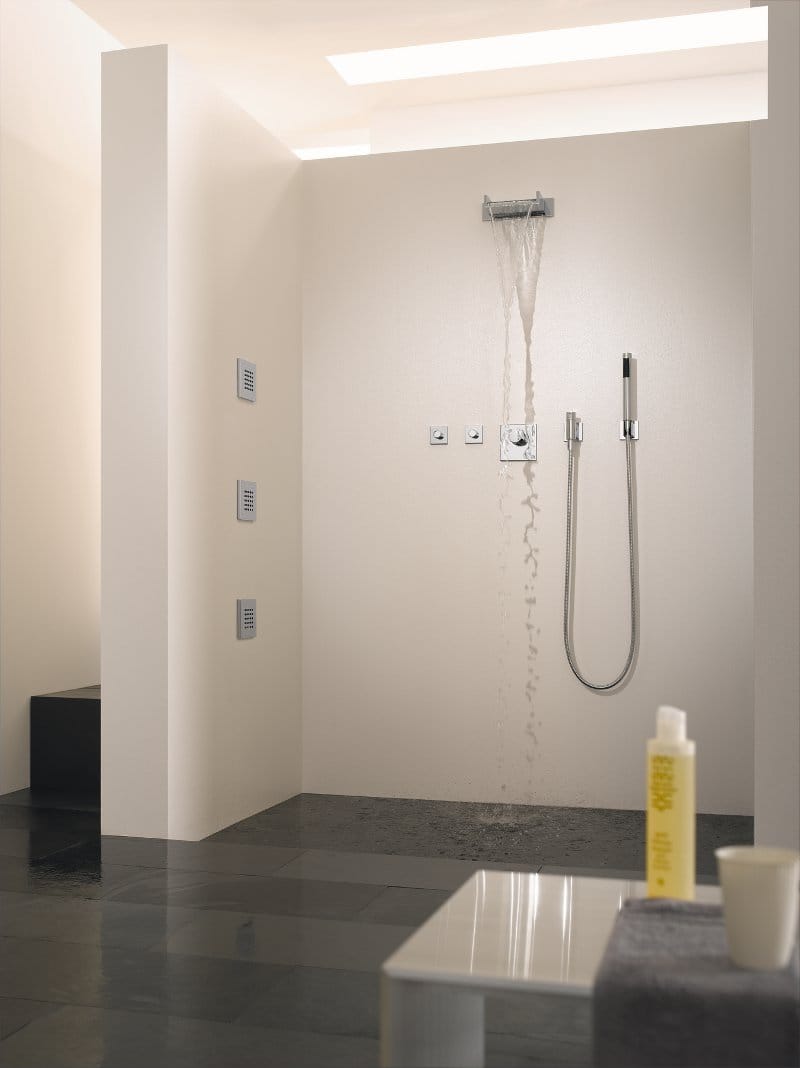 Wallmounted bathtub spout WATERFALL By Dornbracht design Sieger Design