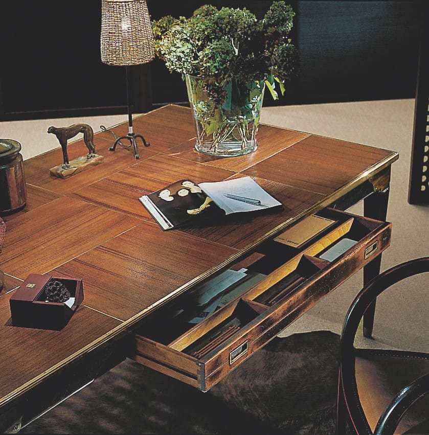 Cherry wood writing desk with drawers NELSON By L'Origine