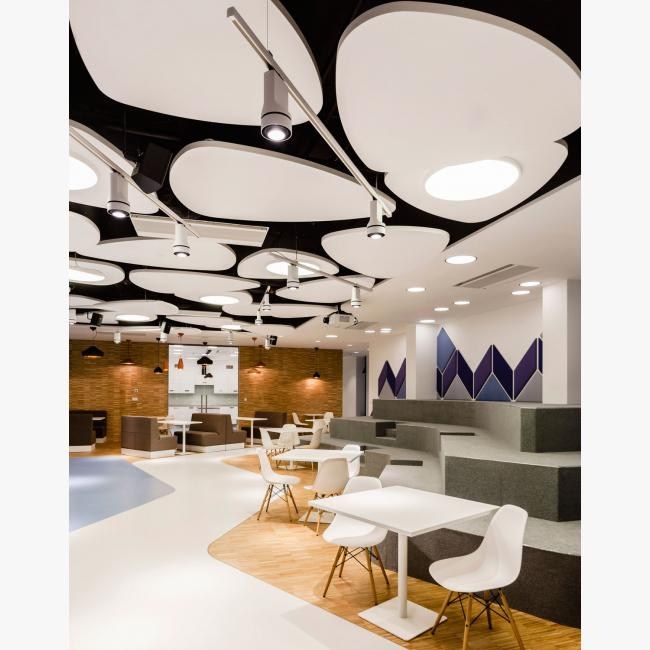 LED semi-inset ceiling lamp SUPERNOVA SEMI 125 By Delta Light
