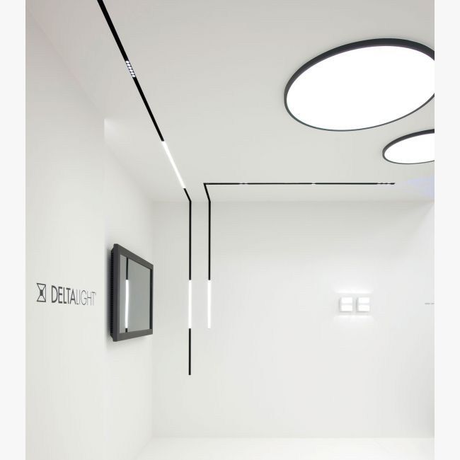 LED semi-inset ceiling lamp SUPERNOVA SEMI 125 By Delta Light