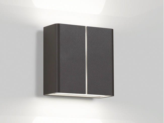 LED direct-indirect light Outdoor wall lamp VISA X LED WW By Delta Light