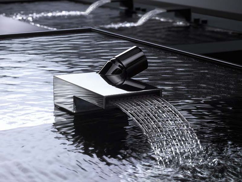 Dornbracht WATER CURVE à encastrer douche latérale, 36514979-06, Farbe: platine brossé | Leroy
