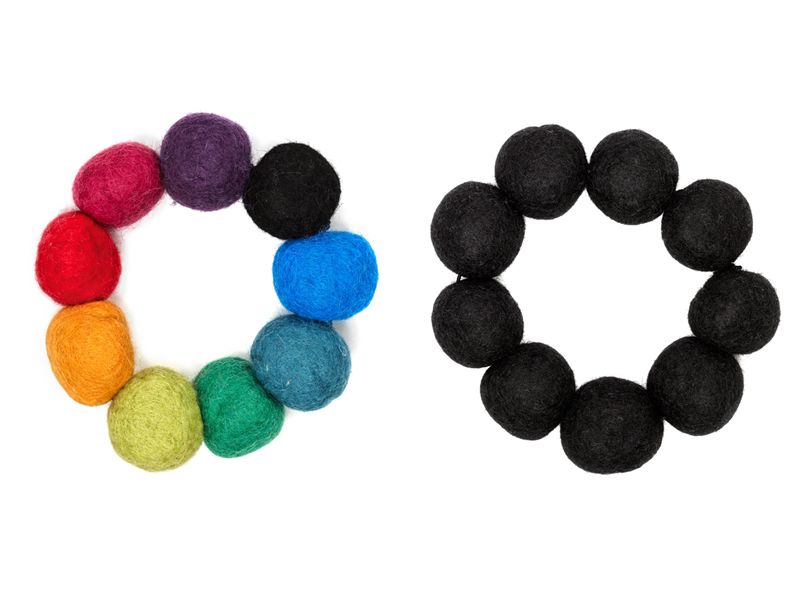 Set Di 3 Sottopentola Rotondi In Feltro Fattti A Mano, Resistenti Al Calore, Diametro 20 Cm, Per Tavolo E Cucina, Stile Boho - 2