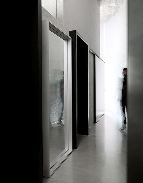 EXTRA LARGE | Wall-mounted mirror Wall-mounted framed rectangular ...