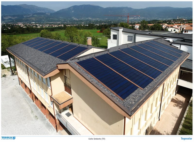 Photovoltaic roof tile TEGOSOLAR By TEGOLA CANADESE