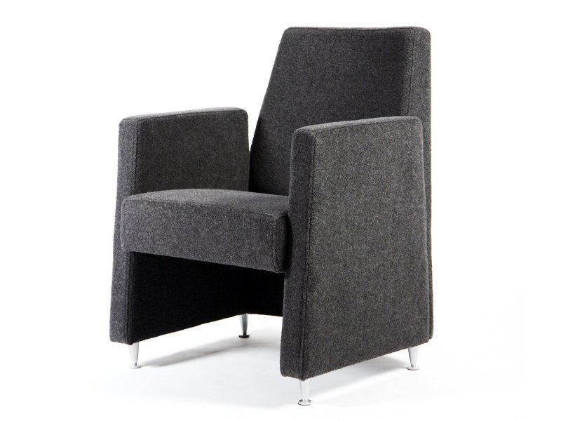 LOBBY Upholstered easy chair with armrests By Inno | design Maisa Laaksonen