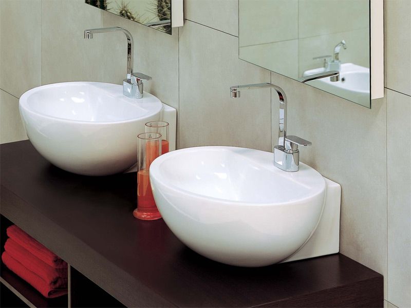 Lavabo Touch Da Appoggio In Ceramica - Lavabi, Da Appoggio, Installazione, Materiale, Ceramica - Foto 10