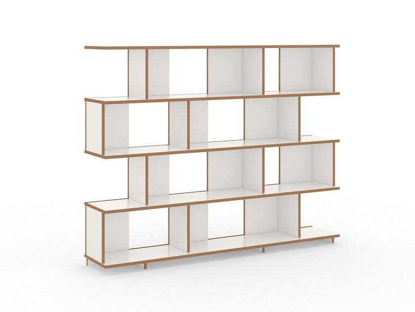 ETAGERE Libreria scaffale legno bianco 4 mensole piani cm.62x38 h130