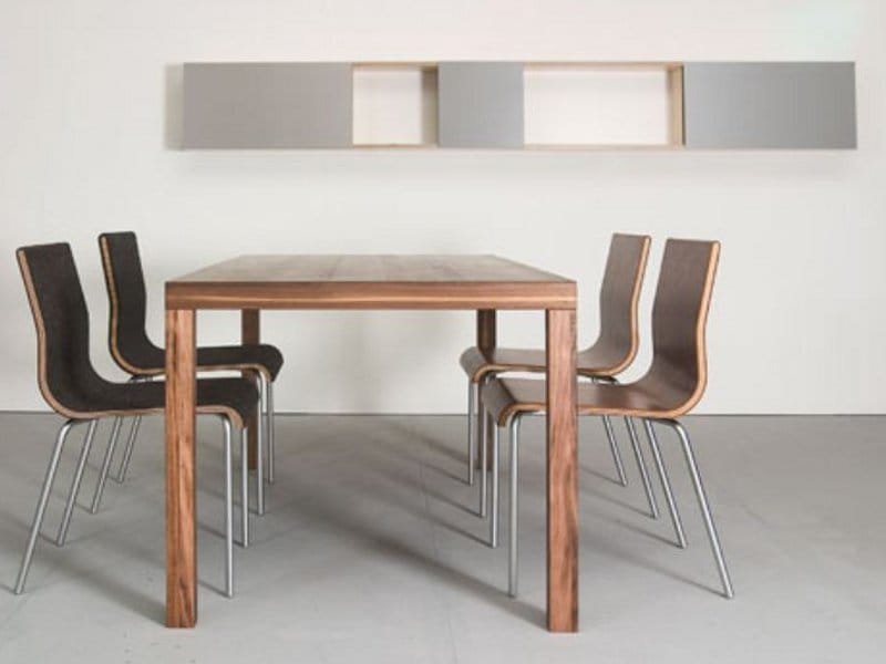 Horizontal wall with sliding doors WANDREGAL By Sanktjohanser design Matthias Hubert