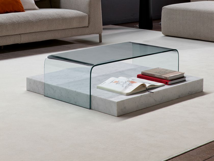 Low rectangular coffee table RIBBON By Bonaldo design Mauro Lipparini