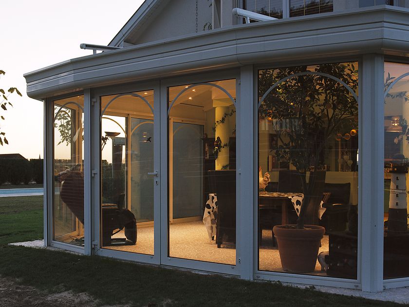 Aluminium patio door Concept Roof 120 By Reynaers Aluminium