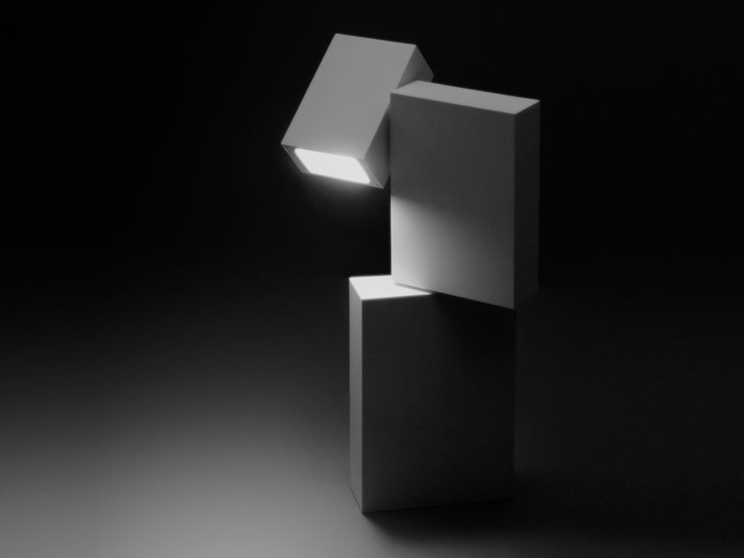 Metal bollard light BOXES By Vibia design Josep Lluís Xuclà