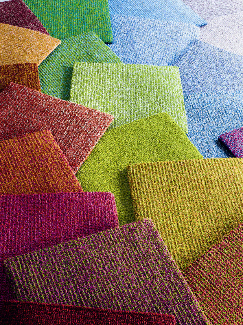 Solidcolor polypropylene outdoor rugs POLICROMO By Paola Lenti