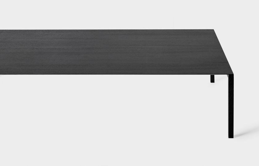 Rectangular wooden table THIN-K WOOD By Kristalia design Luciano Bertoncini