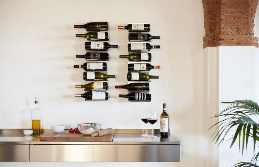 PTOLOMEO VINO WALL Portabottiglie By Opinion Ciatti | design Bruno Rainaldi