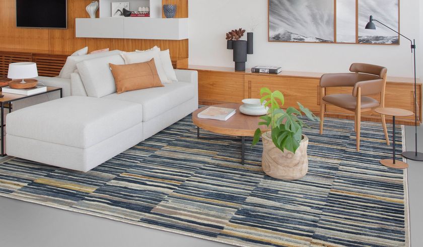 Rectangular fabric rug PUERTO RICO Atmosphere Collection By De Dimora
