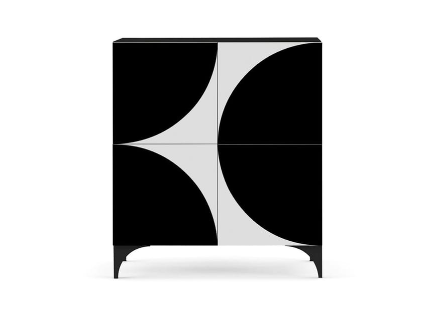 REVOL Highboard with doors Revol Collection By Roche Bobois design