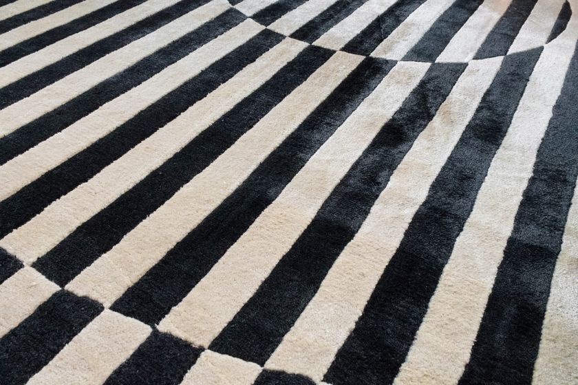 Handmade rug with optical pattern RIPPLE Lay on You Collection By ...
