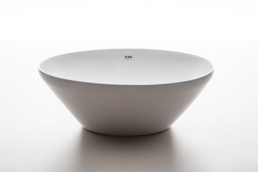 RAKVARIANT Countertop round ceramic washbasin By RAK Ceramics design