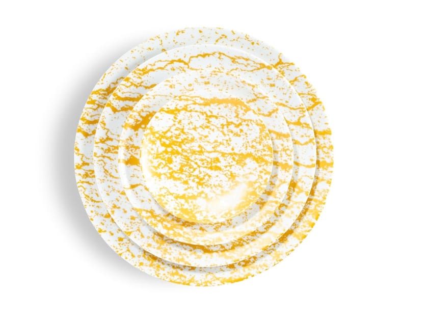 MAGMA COBALT Bread & butter porcelain plate By Non Sans Raison design