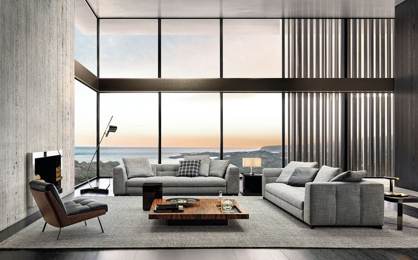 BLAZER Divano in tessuto By Minotti | design Rodolfo Dordoni