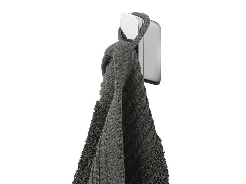 Croydex Metra Gancio Da Parete Cromato Con Sistema Flexi-Fix – 3 Modi Di Fissaggio, 6 X 69.5 X 8 Cm