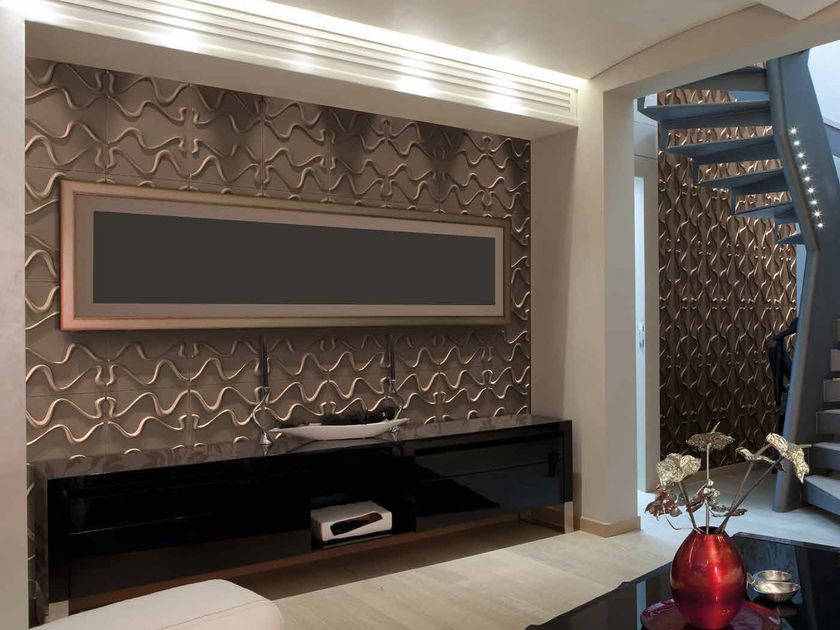Bamboo fibre 3D Wall Cladding SNAKE Three Dimensions Design Collection ...