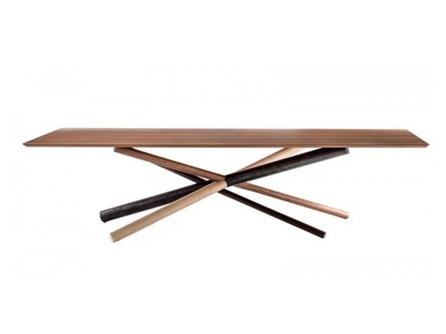 W | Solid wood table W Collection By BROSS design Luciano Marson