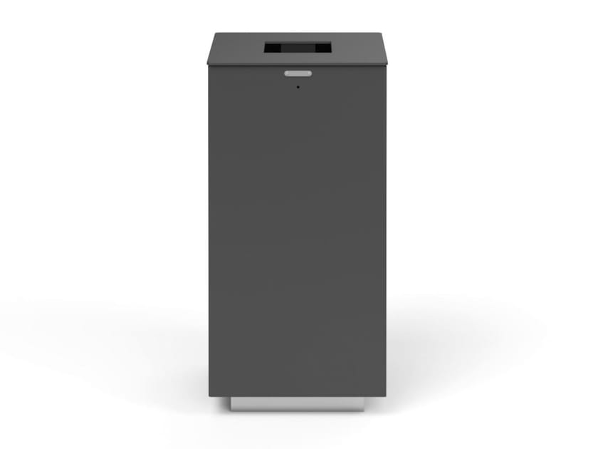 SPENCER Q Steel litter bin Outdoor steel litter bin with lid By