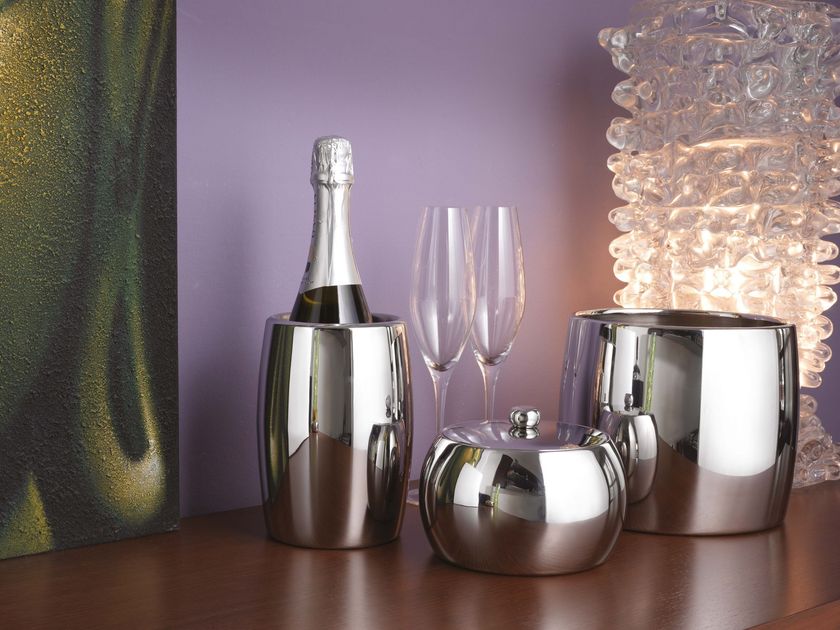 Seau à Vin Sambonet SPHERA PVD Cognac - 24 Cm, Acier Inoxydable, Neuf