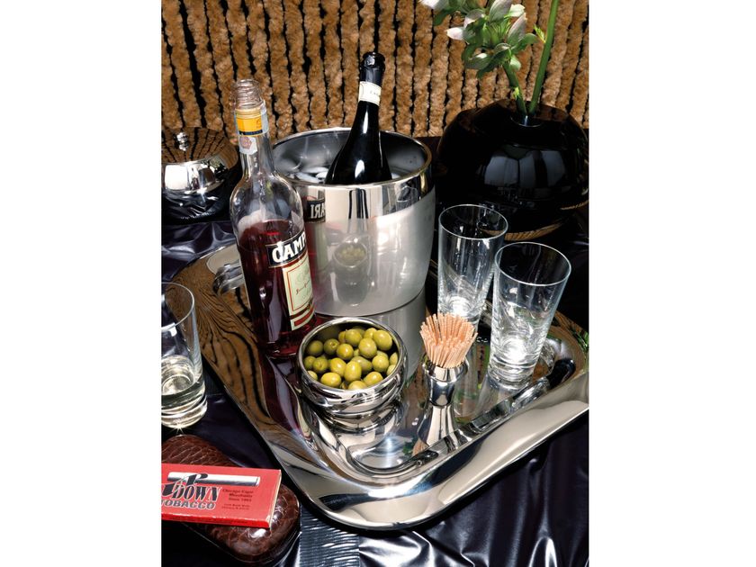 Seau à Vin Sambonet SPHERA PVD Cognac - 24 Cm, Acier Inoxydable, Neuf