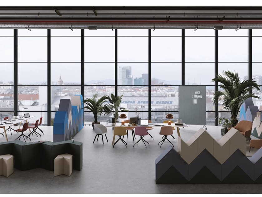 Polyurethane room divider STRAIGHT ON Room divider Straight on