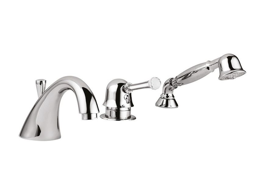 Deck Mounted 3 Hole Bathtub Tap With Hand Shower Symphony