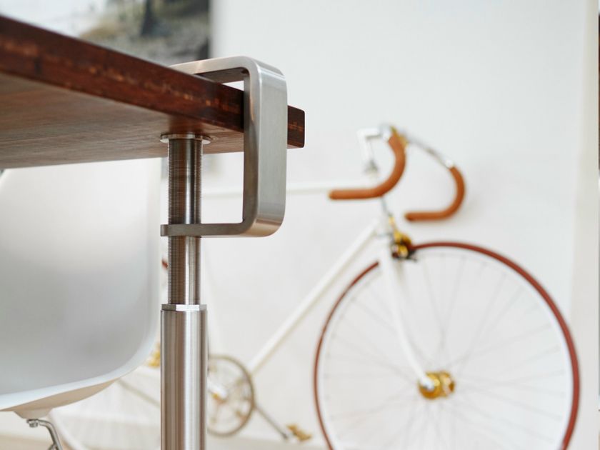 Stainless steel Table leg TABLE LEG GRIP By bloomming design Bas van ...