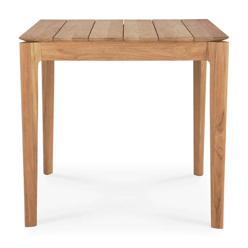 TEAK BOK Table carrée Table de jardin carrée en teck By Ethnicraft