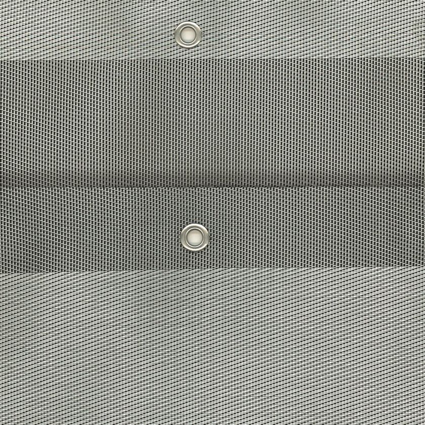 Malla De Ocultación TENAX Texstyle Plus 1x5 M Plata-Negro - Decorativa, Resistente A UV Y Viento, Con Ojales - Ideal Para Vallas Y Terrazas