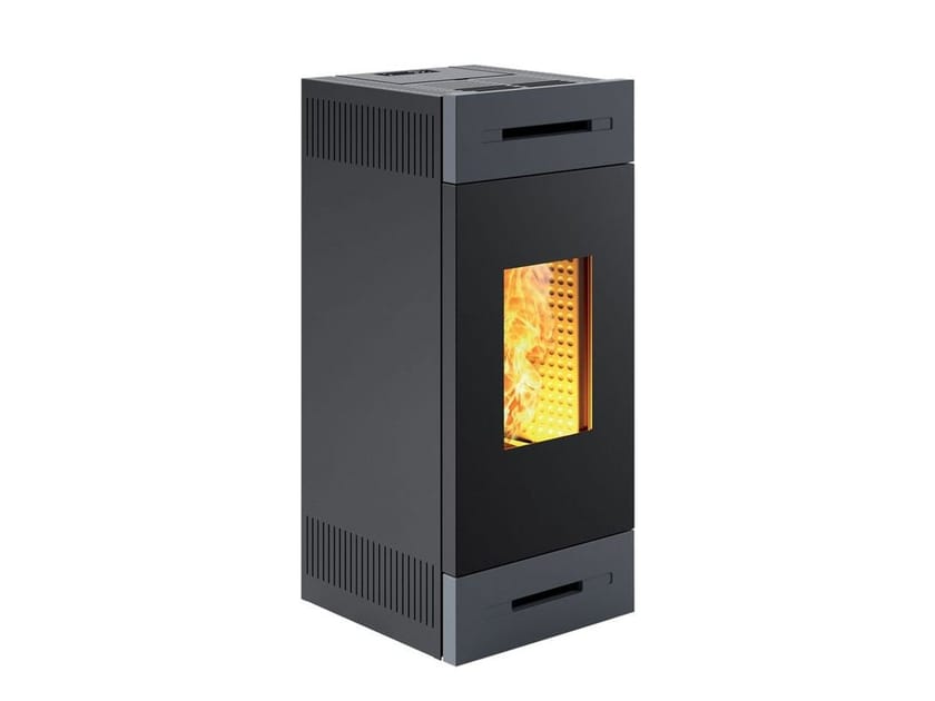 TILE M by CAMINETTI MONTEGRAPPA - Stufa / termostufa in acciaio classe A+ - 4