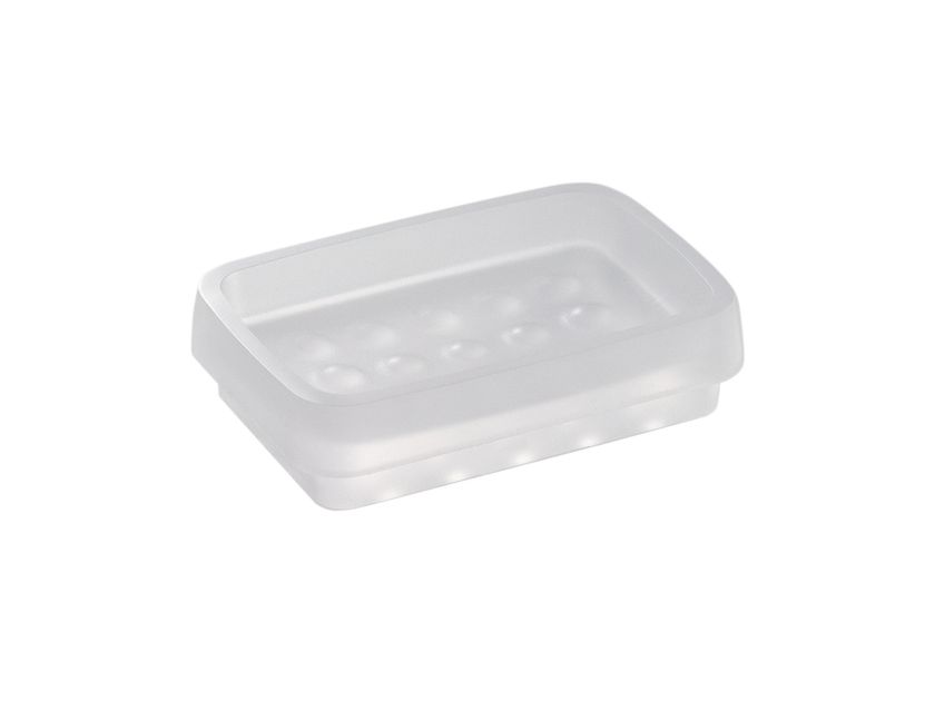 Portasapone bagno bianco da appoggio Gedy serie Dalia in ceramica